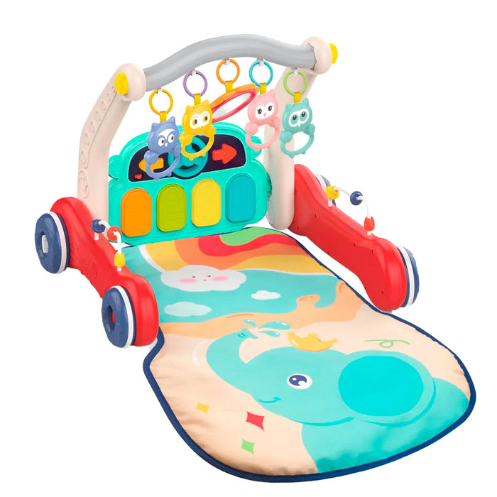 Centru de Activitati 2-in-1 pentru Bebelusi - Salteluta si Premergator Interactiv cu Pian