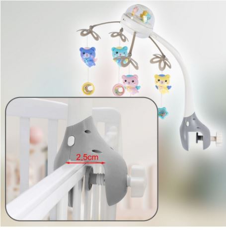 Carusel muzical si proiector Kids Melody Albastru