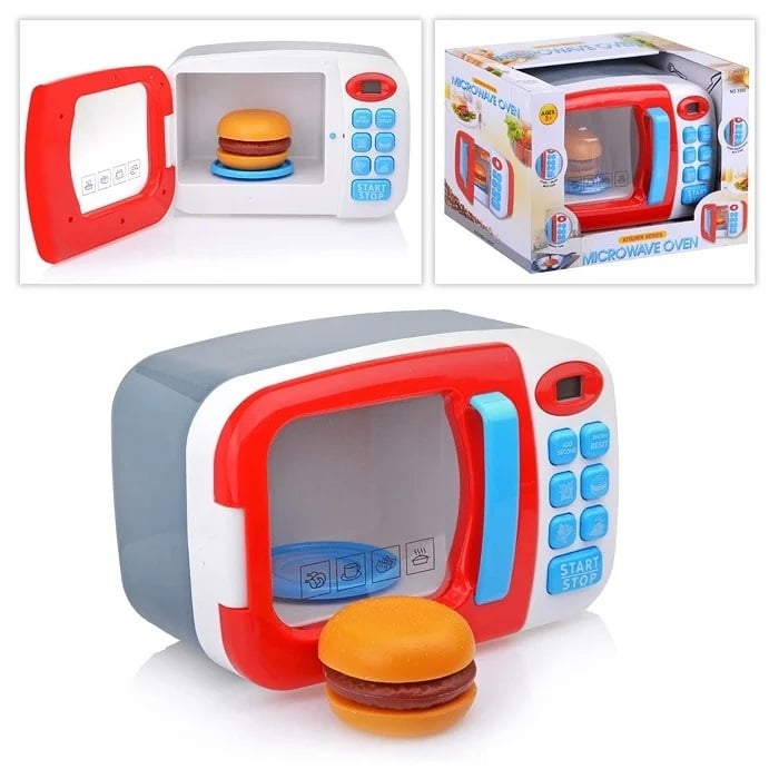 Cuptor cu microunde de jucarie cu burger