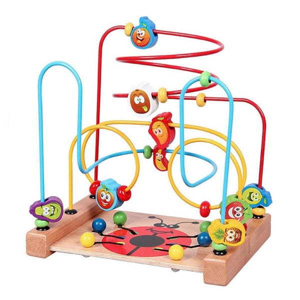 Jucarie de lemn labirint cu bile