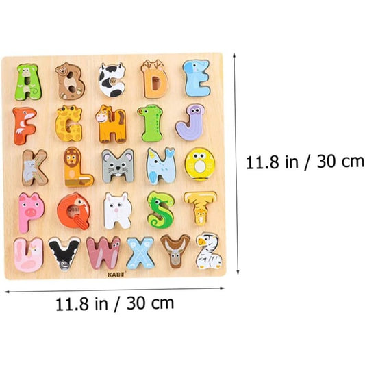 Puzzle Lemn Kabi Litere