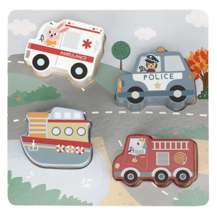 Puzzle lemn Kabi trafic 0146