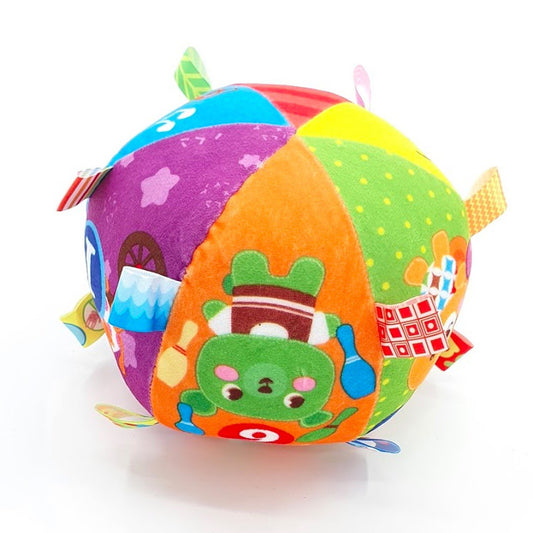 Minge senzoriala textila cu oglinda pentru bebelusi