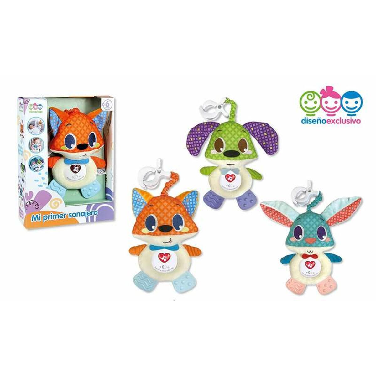 Jucarie senzoriala din plus pentru bebelusi, cu sunete si lumini, multicolora