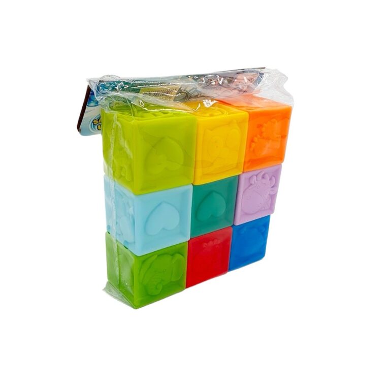 9 Cuburi Siliconate Moi pentru Baie si Dentitie (6L+)