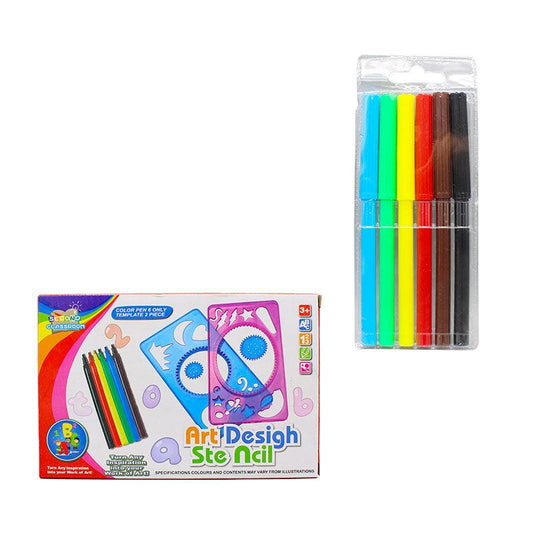 Design artistic cu șablon