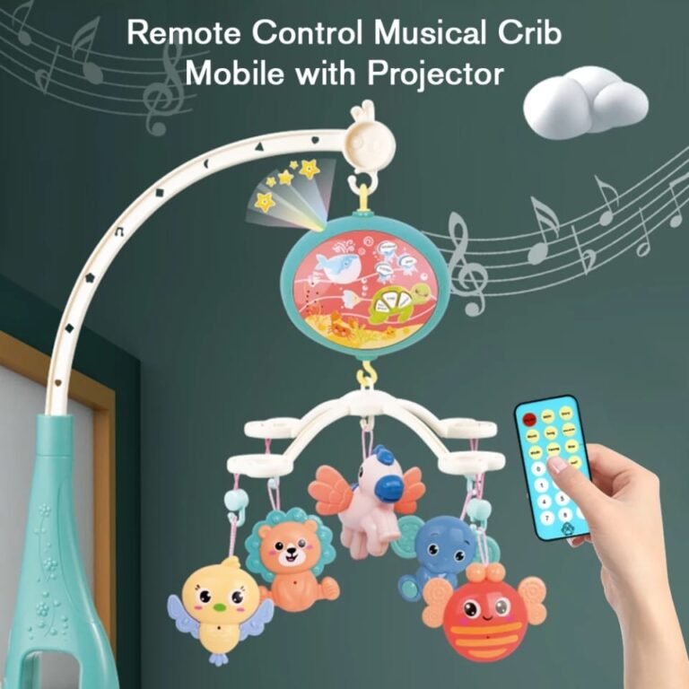 Carusel cu telecomanda si proiector Happy Bed Bell