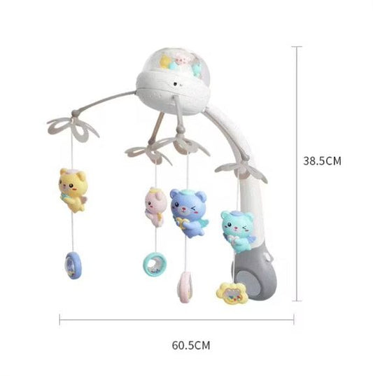 Carusel muzical si proiector Kids Melody Albastru