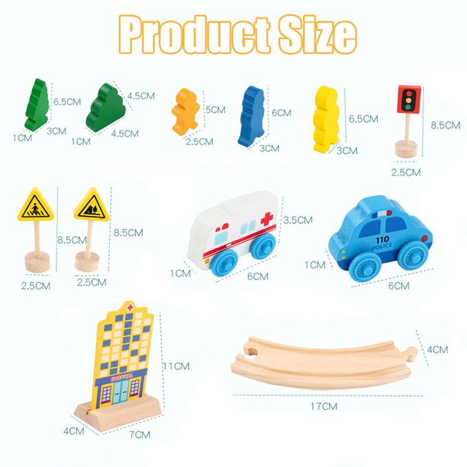 Circuit 26 pcs de lemn mmm-1802