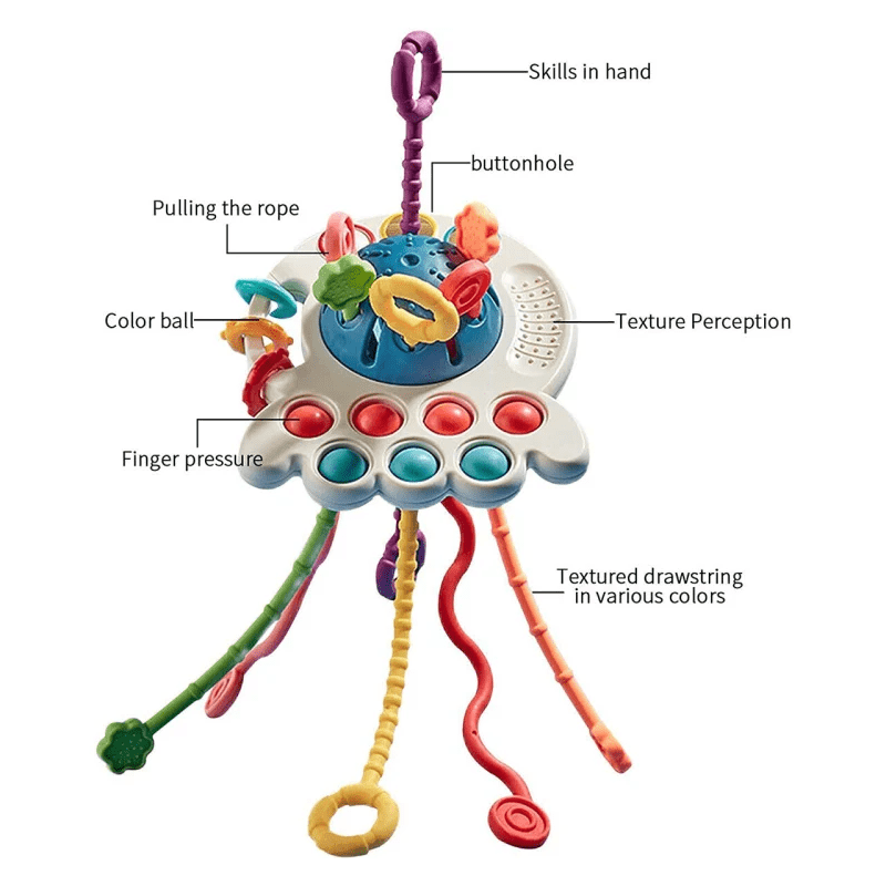 Jucărie Senzorială Caracatiță (6L+)