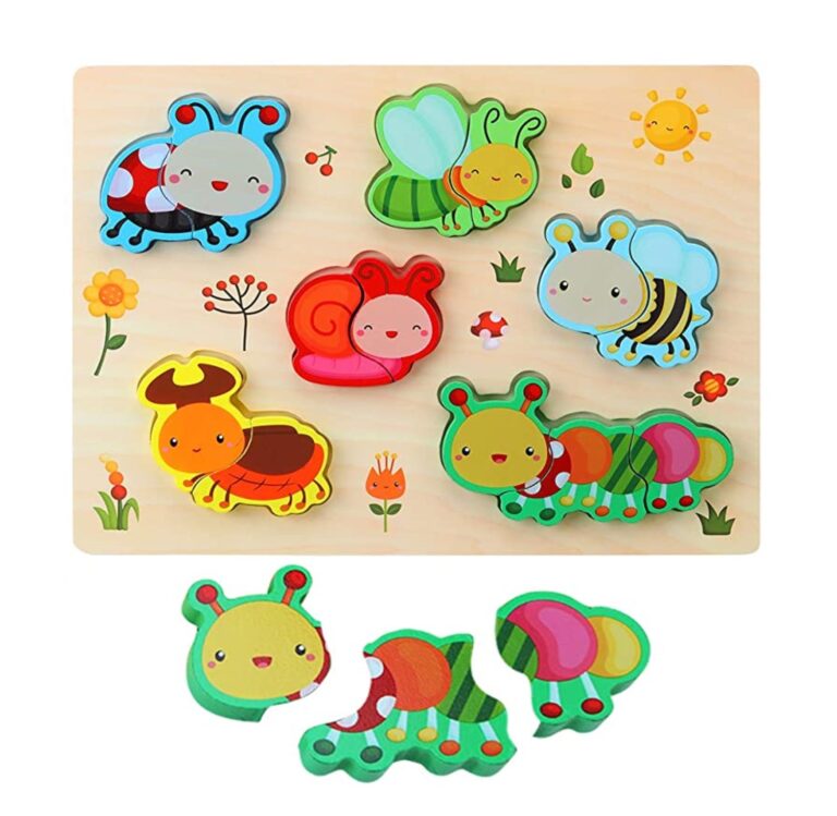 Puzzle Lemn Insecte HZRT-2