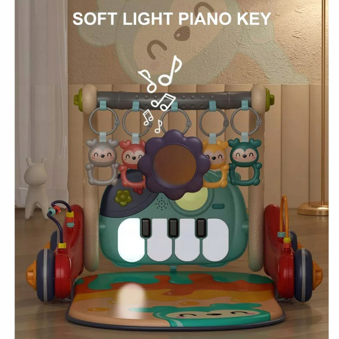 Antemergator interactiv si saltea de joaca bebelusi Multistage Walker 3 in 1