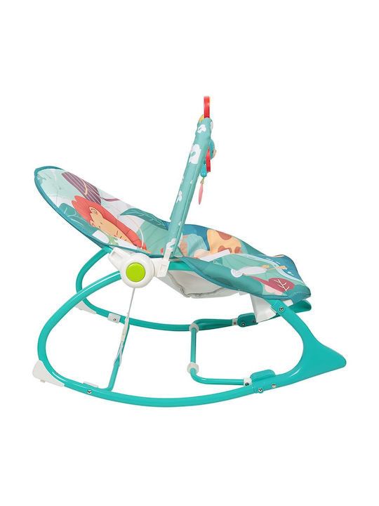 Balansoar si scaun electric 3 in 1 pentru bebelusi, Multifunctional cu Cantece de leagan si vibratii linistitoare, Centura in 3 puncte si Spatar Reglabil