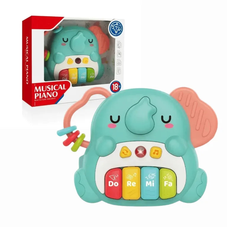 Orga elefant cu sunete, albastru