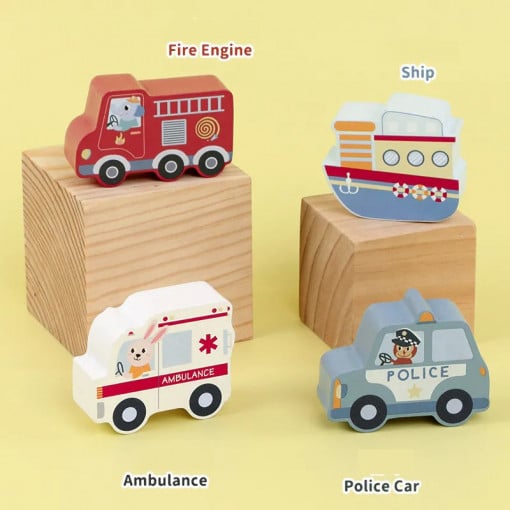 Puzzle lemn Kabi trafic 0146