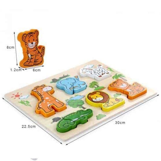 Puzzle Lemn Animale Salbatice HZRT-1