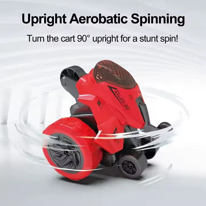 Masinuta cu 2 fete, 5 roti, se invarte 360°, 3 ani+, rosu