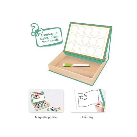 Joc educativ, Puzzle magnetic, Steagurile lumii, 45 piese