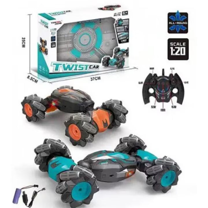 Masina cu telecomanda, jucarie pentru copii de la 6 ani si adulti, incarcare USB, 2 culori