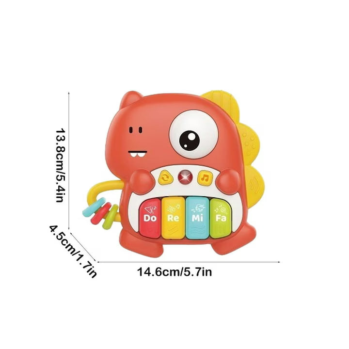 Orga pentru bebe in forma de dinozaur, Smart Dino Piano