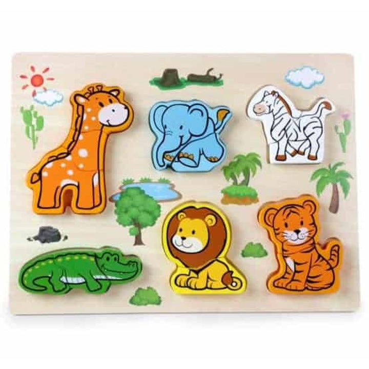 Puzzle Lemn Animale Salbatice HZRT-1
