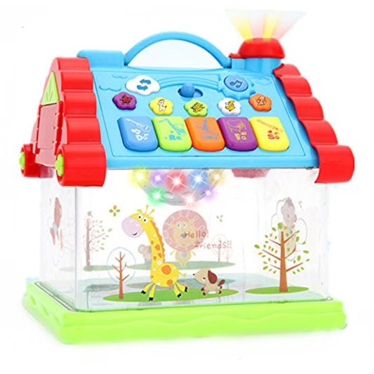 Casuta interactiva cu proiectii, lumini si melodii Dreamy Cabin