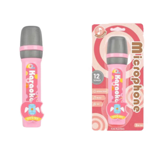 Microfon karaoke pentru fetite - roz