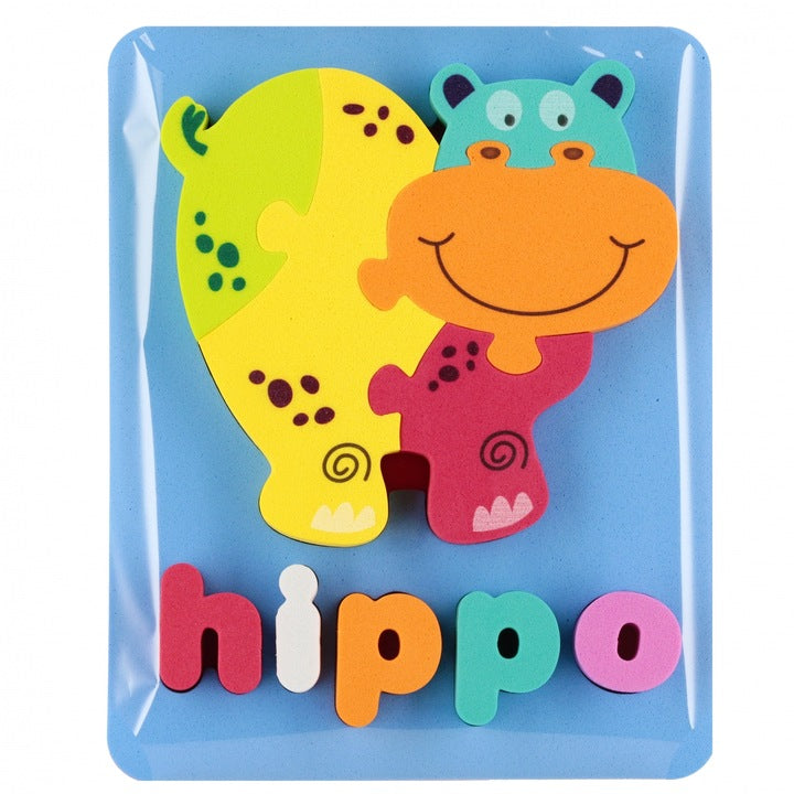 Puzzle animale colorate, set 12 bucati