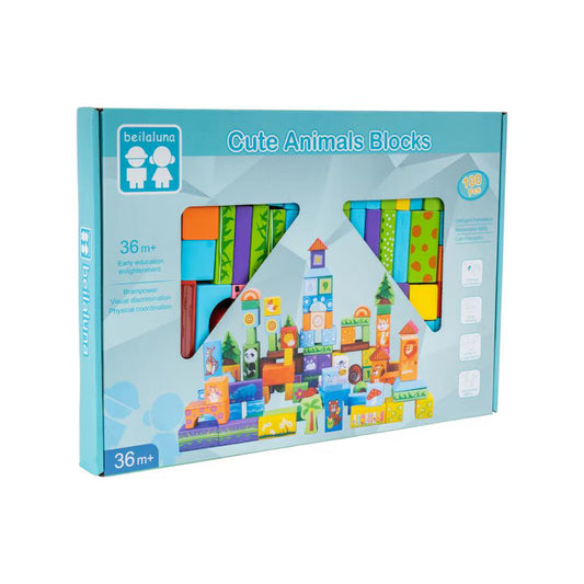 Joc lemn construit 102 buc