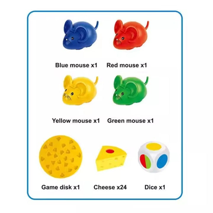 Joc de memorie, cu Soricei si branza, pentru copii 3+