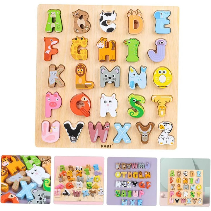 Puzzle Lemn Kabi Litere