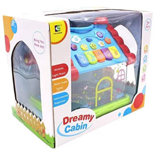 Casuta interactiva cu proiectii, lumini si melodii Dreamy Cabin