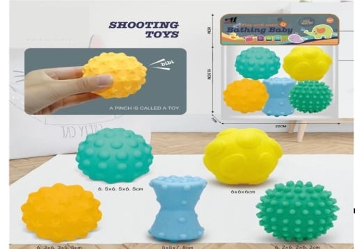 Set 5 mingiute senzoriale pentru bebelusi